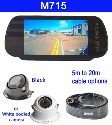 7 inch mirror monitor monitor and CCD dome reversing camera